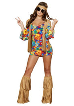 Women's Sexy Hippie Hottie Costume - US 7763