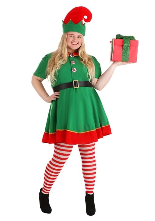 Plus Size Holiday Elf Women's Costume - US 3536