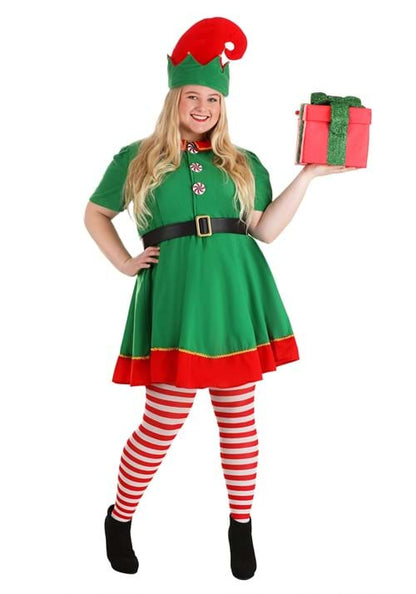 Plus Size Holiday Elf Women's Costume - US 3536