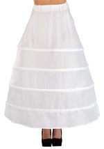 Women's White Victorian Costume Hoop Skirt - US 8300
