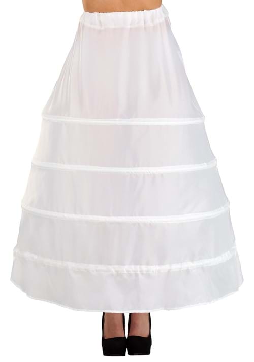Women's White Victorian Costume Hoop Skirt - US 8300