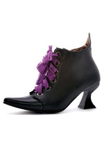 Women's Lace Up Witch Costume Shoes - US 0833