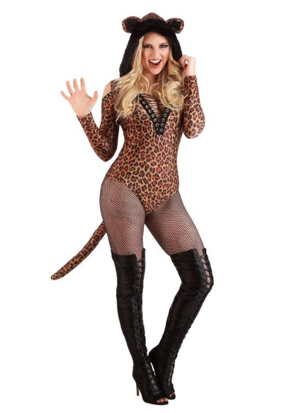 Women's Leopard Leotard Costume - US 8652