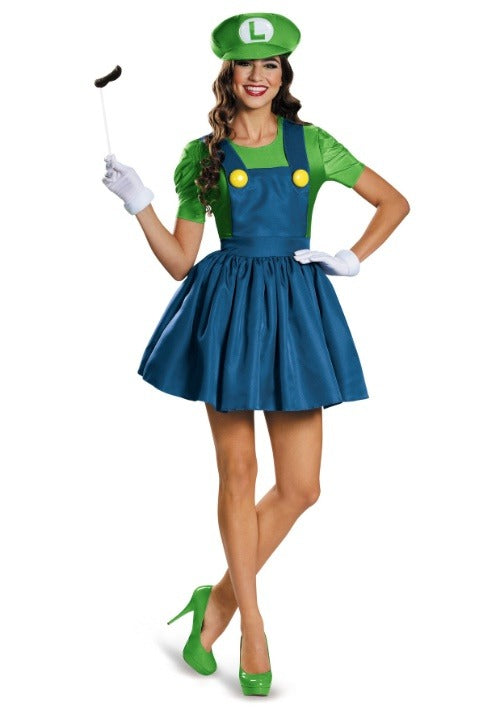 Luigi Dress Costume for Women - US 9648