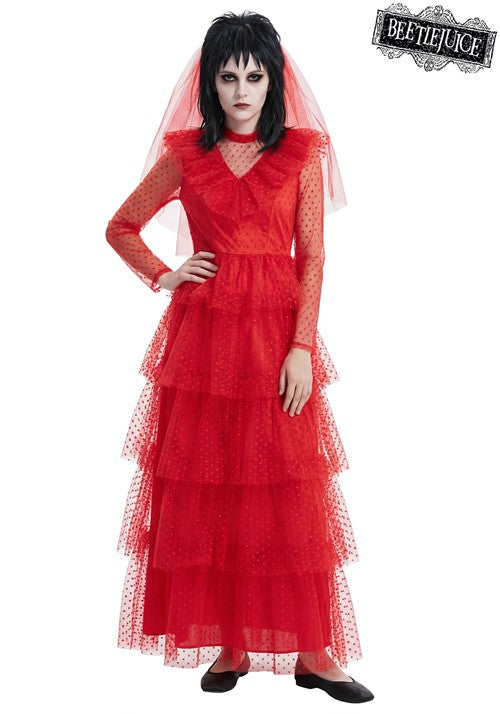 Women's Lydia Deetz Wedding Dress Costume - US 3644