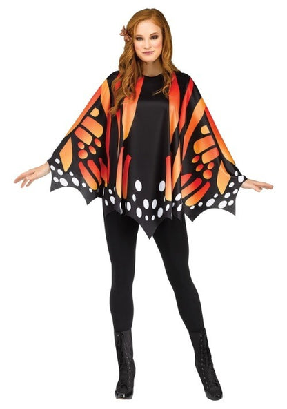 Womens Monarch Butterfly Poncho - US 2636