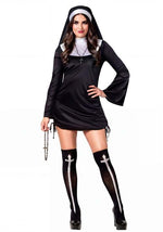 Women's Naughty Nun Mini Dress Costume - US 1553