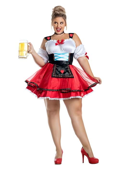 Plus Size Oktoberfest Hottie Costume for Women - US 9413