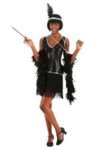 Women's Onyx Flapper Costume Dress - US 7141
