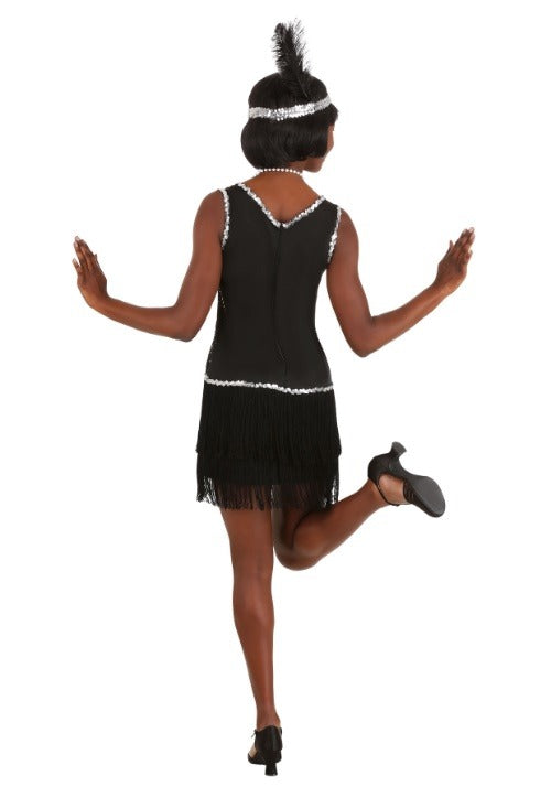 Women's Onyx Flapper Costume Dress - US 7141