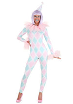 Pastel Women's Diamond Clown Costume - US 8207