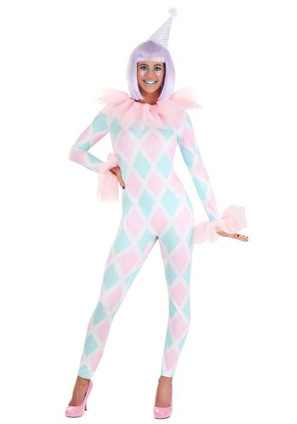 Pastel Women's Diamond Clown Costume - US 8207
