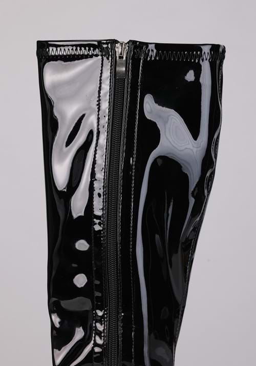 Women's Patent Black Gogo Costume Boots - US 3617