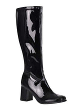Women's Patent Black Gogo Costume Boots - US 3617
