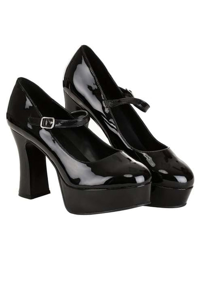 Women's Patent Faux Leather Mary Jane Shoes - US 5826