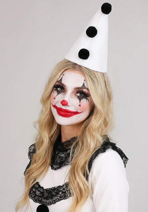 Women's Pierrot Clown Costume Dress - US 5029