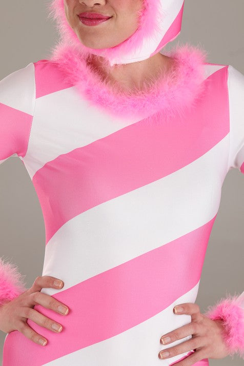 Womens Pink Candy Cane Costume - US 7205