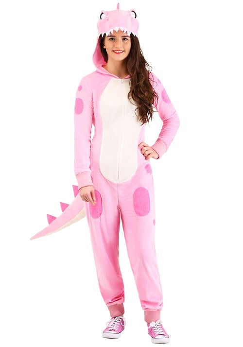 Pink Dinosaur Onesie for Women - US 4407