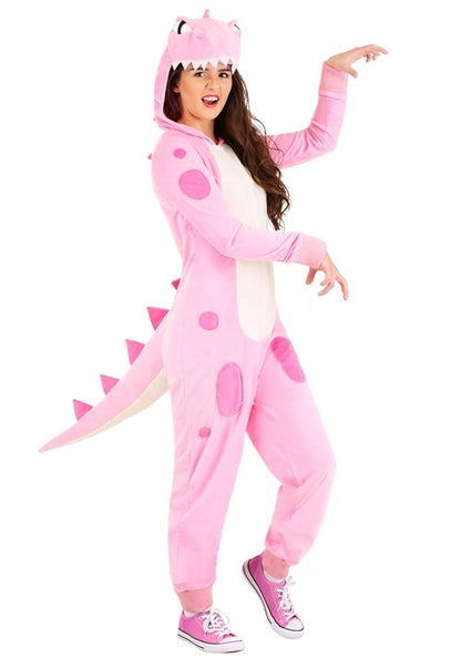Pink Dinosaur Onesie for Women - US 4407