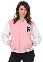 Women's Pink Letterman Jacket Costume - US 8912