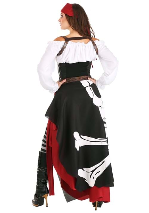 Skeleton Flag Rogue Pirate Costume for Women - US 2221