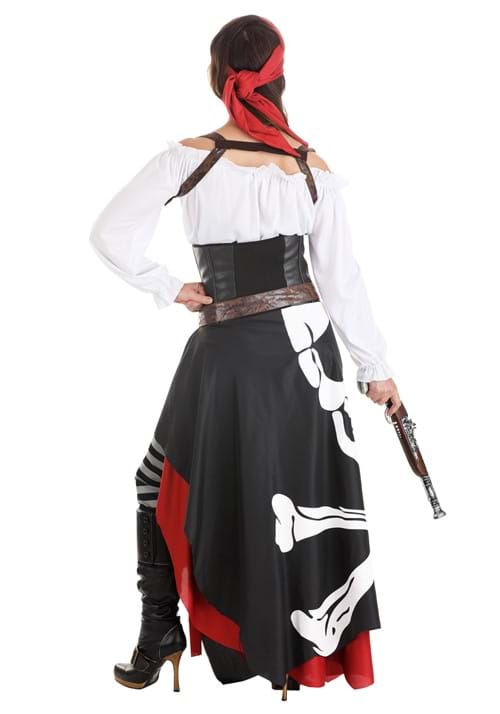 Skeleton Flag Rogue Pirate Costume for Women - US 2221