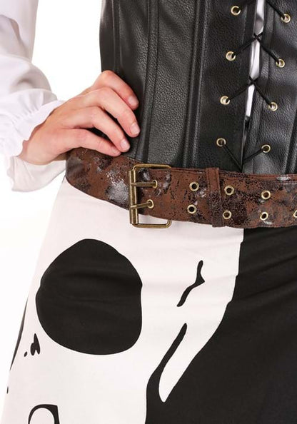 Skeleton Flag Rogue Pirate Costume for Women - US 2221