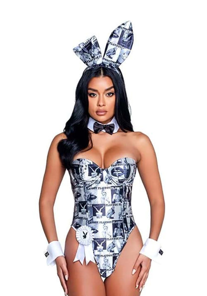 Women's Playboy Bunny Cover Girl Costume - US 7209