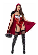 Women's Playboy Bunny Red Riding Hood Sexy Costume - US 7815