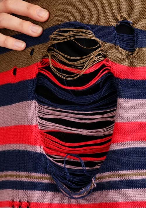Plus Size Women's Astrid Striped Distressed Sweater Dress with Bike Shorts - US 1651