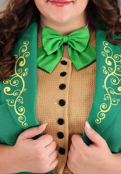 Plus Size Charming Leprechaun Costume for Women - US 7126