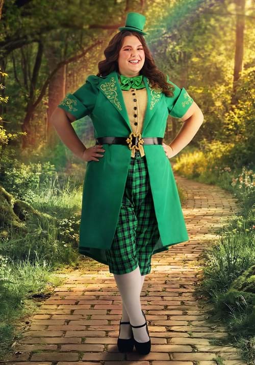 Plus Size Charming Leprechaun Costume for Women - US 7126