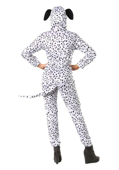 Plus Size Women's Cozy Dalmatian Jumpsuit Costume - US 9480