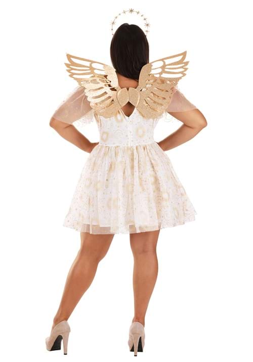 Women's Plus Size Gold Starburst Angel Costume - US 5431