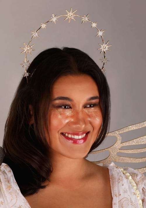 Women's Plus Size Gold Starburst Angel Costume - US 5431