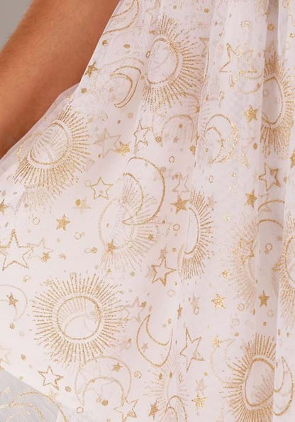 Women's Plus Size Gold Starburst Angel Costume - US 5431