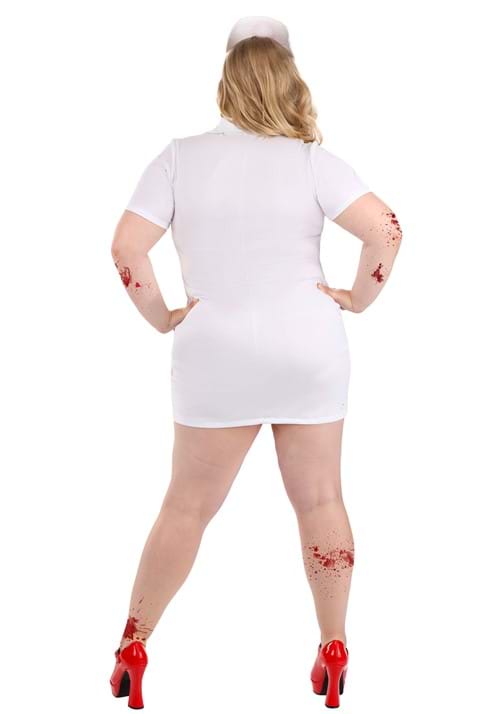 Women's Plus Size Killer Nurse Costume Dress - US 6028