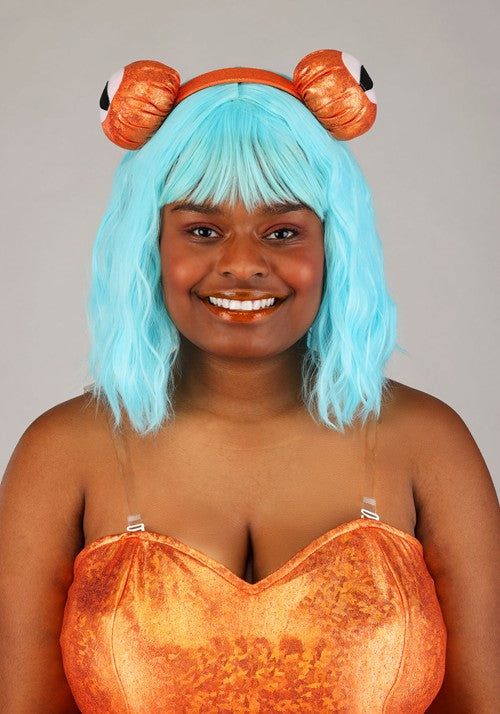 Plus Size Orange Iridescent Octopus Costume for Women - US 7655