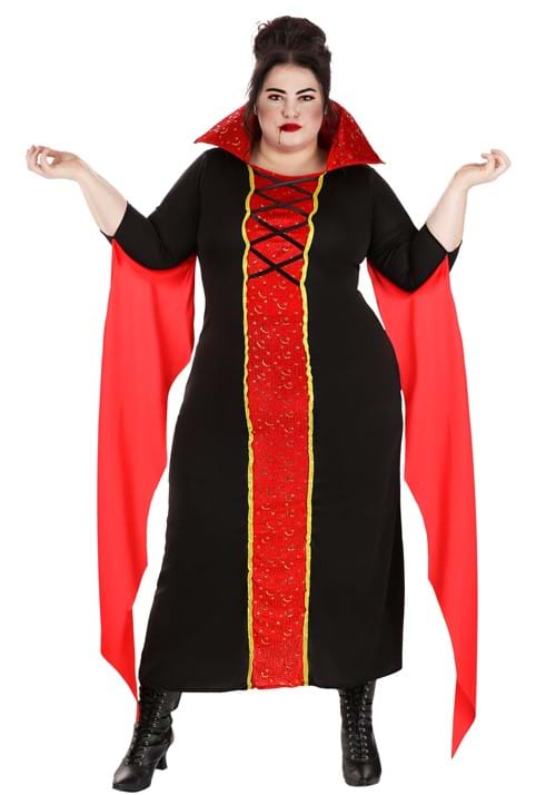 Women's Plus Size Queen Vampire Costume Dress - US 5034