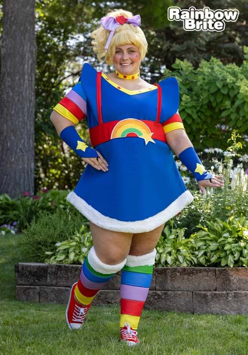 Women's Plus Size Rainbow Brite Costume - US 5162