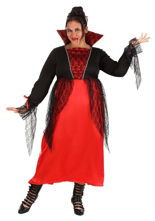 Women's Plus Size Regal Vampire Costume Dress - US 0018