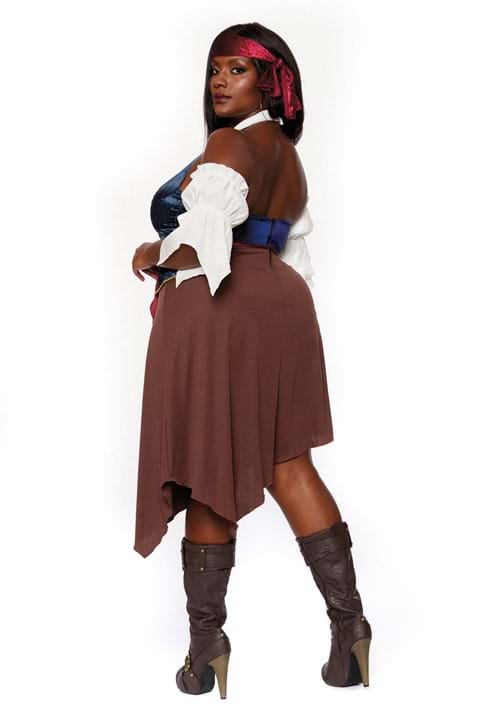 Plus Rogue Pirate Wench Costume for Women - US 0025