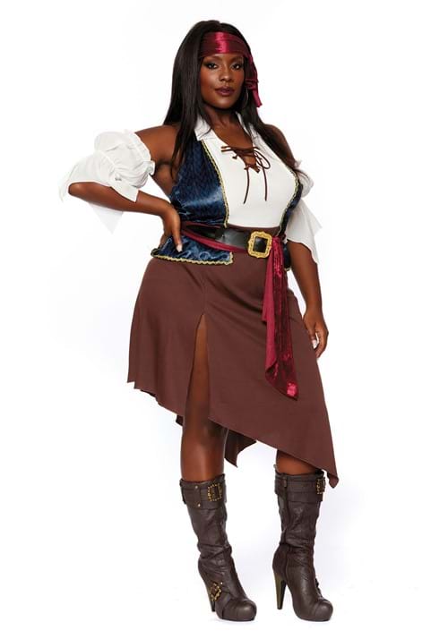 Plus Rogue Pirate Wench Costume for Women - US 0025
