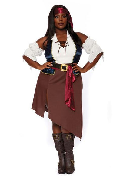 Plus Rogue Pirate Wench Costume for Women - US 0025