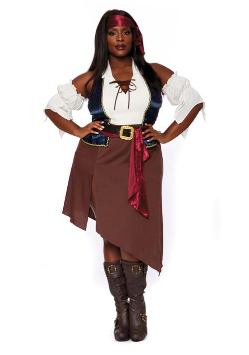 Plus Rogue Pirate Wench Costume for Women - US 0025