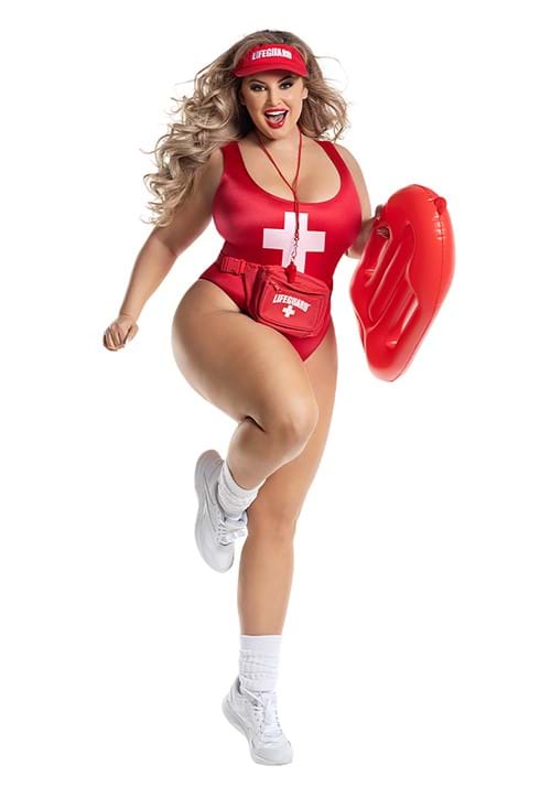 Women's Plus Size Bae Watch Costume - US 9572