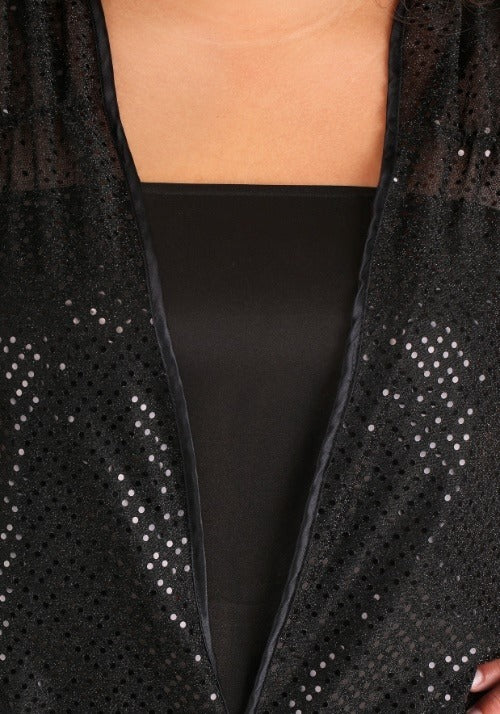 Plus Size Women's Black Jazz Flapper Costume - US 0884