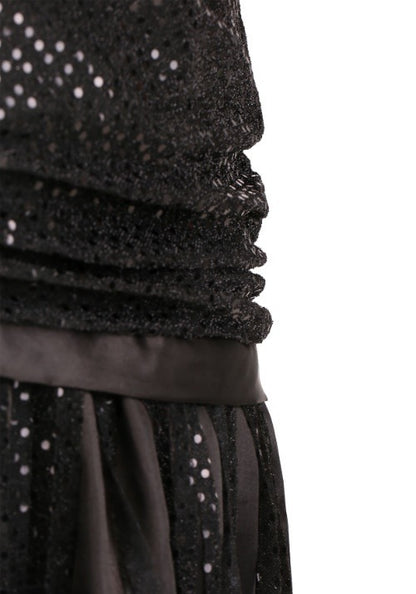 Plus Size Women's Black Jazz Flapper Costume - US 0884