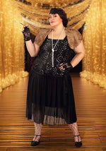 Women's Plus Size Charleston Flapper Costume Dress - US 2619