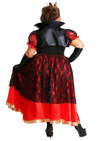 Plus Size Women's Dark Queen of Hearts Costume - US 9676